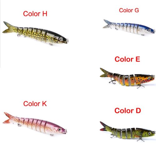 Pike Fishing Lures Artificial Multi Jointed Sections Hard Bait Trolling Pike Carp Fishing Tools Pike Fishing Lures Artificial Multi Jointed Sections Hard Bait Trolling Pike Carp Fishing Tools