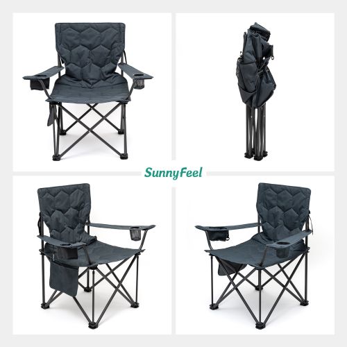 Oversized Folding Camping Chair, Heavy Duty Supports 300 LBS, Portable Chairs For Outdoor Lawn Beach Camp Picnic Oversized Folding Camping Chair, Heavy Duty Supports 300 LBS, Portable Chairs For Outdoor Lawn Beach Camp Picnic